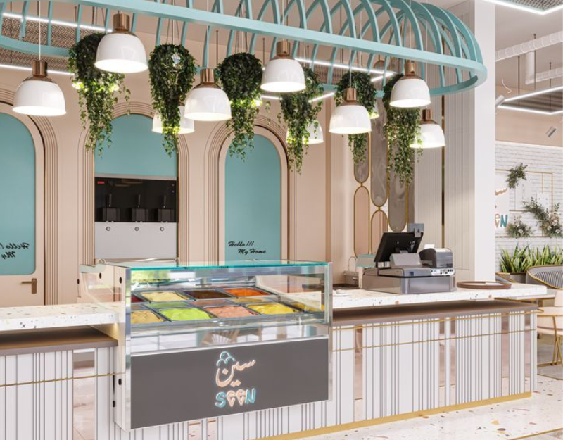 Modern Ice Cream Shop